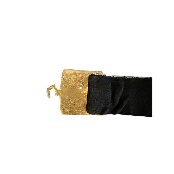 Vintage Womens Brass Turkish 32 Inches Belt Velvet Lining Handmade Hook Closue main image 8